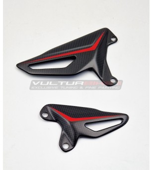 Custom design carbon heel guard set - Ducati Panigale V4 / Streetfighter V4 / V2