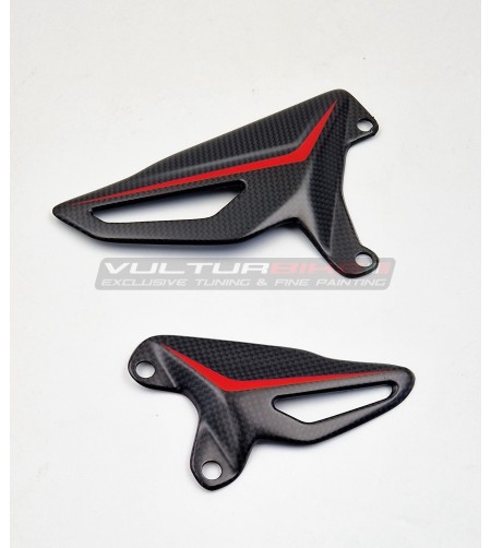 Custom Design Carbon Fersenschutz Set - Ducati Panigale V4 / Streetfighter V4 / V2 