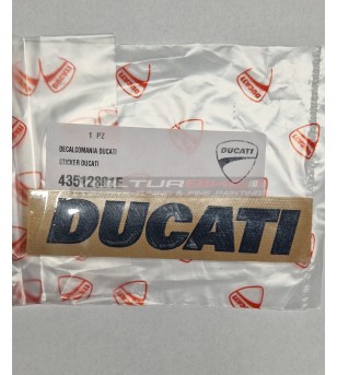 Original Ducati plaque gaufrée - noir universel