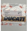 Placa original en relieve Ducati - negro universal