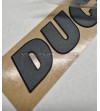 Original Ducati embossed plate - universal black