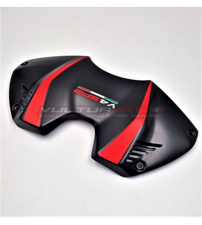 Cubierta de batería de carbono de diseño personalizado - Ducati Panigale V4SP2