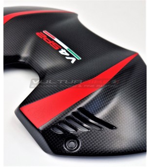 Cover batteria in carbonio design personalizzato - Ducati Panigale V4SP2