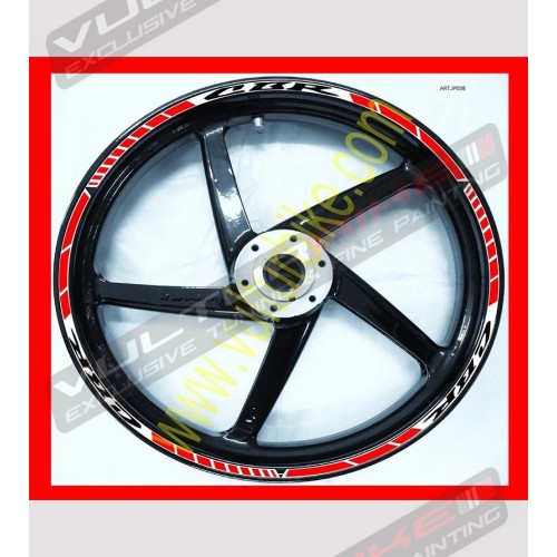 Autocollants bicolores pour roues de moto - Honda CBR 