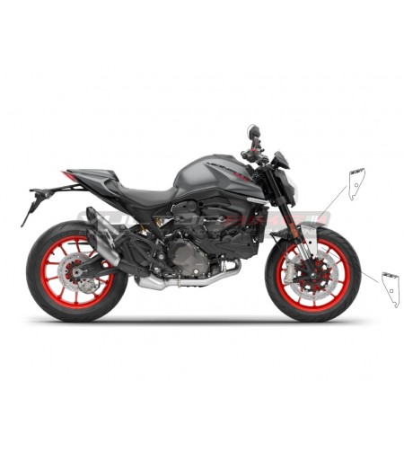 Coppia di adesivi per parafango anteriore - Ducati Monster 937 