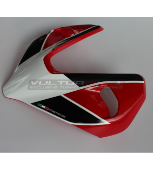 Adesivo cupolino design S CORSE bianco nero - Ducati Streetfighter V4 / V2