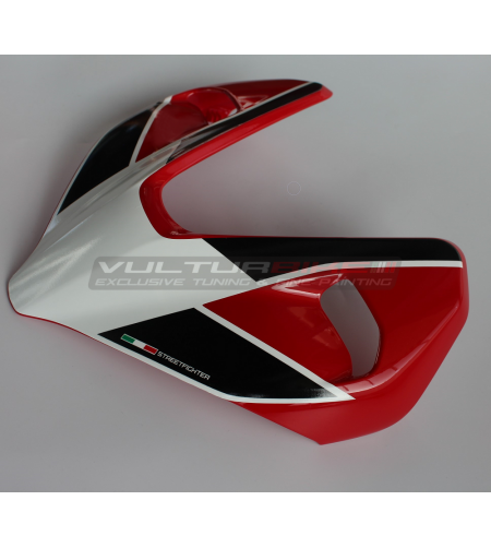 Aufkleber Verkleidung Design S CORSE weiß schwarz - Ducati Streetfighter V4 / V2 