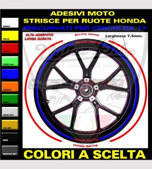 Profili adesivi per cerchi - Honda Racing
