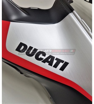 Cubierta del tanque de carbono efecto aluminio cepillado - Ducati Multistrada V4 / V4S