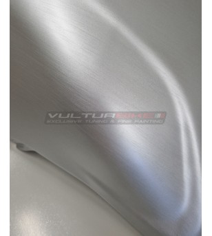 Brushed aluminium effect carbon tank cover - Ducati Panigale / Streetfighter V4 2022 / 2023
