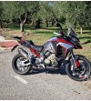 Brushed aluminum effect carbon tank cover - Ducati Multistrada V4 / V4S 