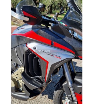 Pannelli in carbonio effetto alluminio spazzolato - Ducati Multistrada V4 / V4S