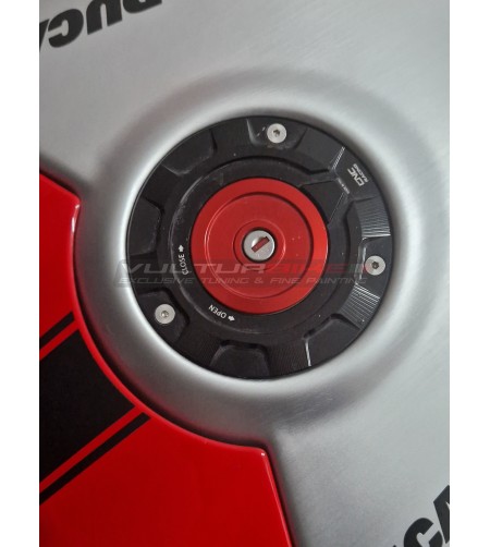 Tapa del depósito de aluminio cepillado - Ducati Panigale / Streetfighter V4 