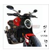 Autocollants rayés noirs et blancs pour l’aile avant - Ducati Monster 937 