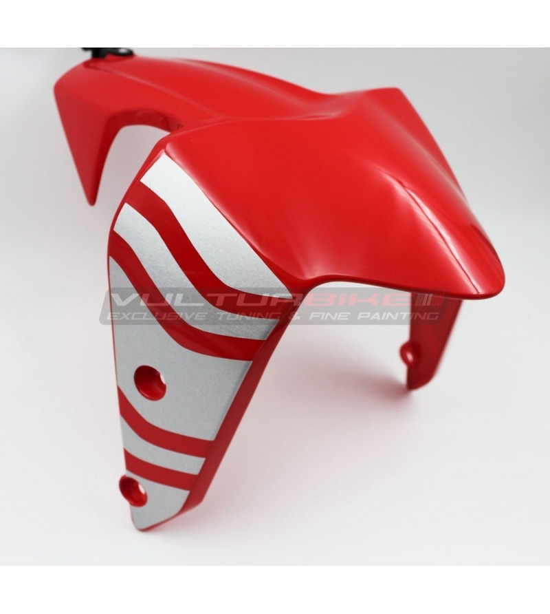 Set di adesivi bianchi per parafango anteriore - Ducati Monster 937