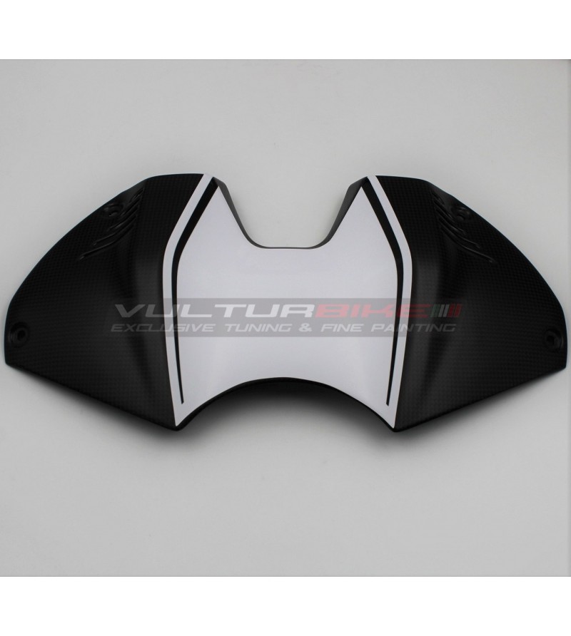 White-black sticker for battery cover - Ducati Panigale V4 2022 / 2023