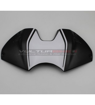 Pegatina blanco-negra para tapa de batería - Ducati Panigale V4 2022 / 2023