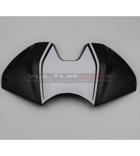 White-black sticker for battery cover - Ducati Panigale V4 2022 / 2023
