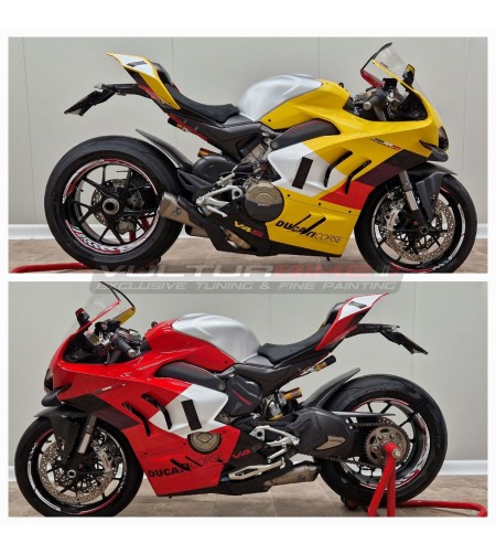 Carenado traje rojo amarillo - Ducati Panigale V4 2022 / 2023 