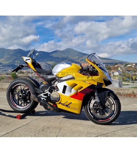 Carénage costume jaune rouge - Ducati Panigale V4 2022 / 2023 