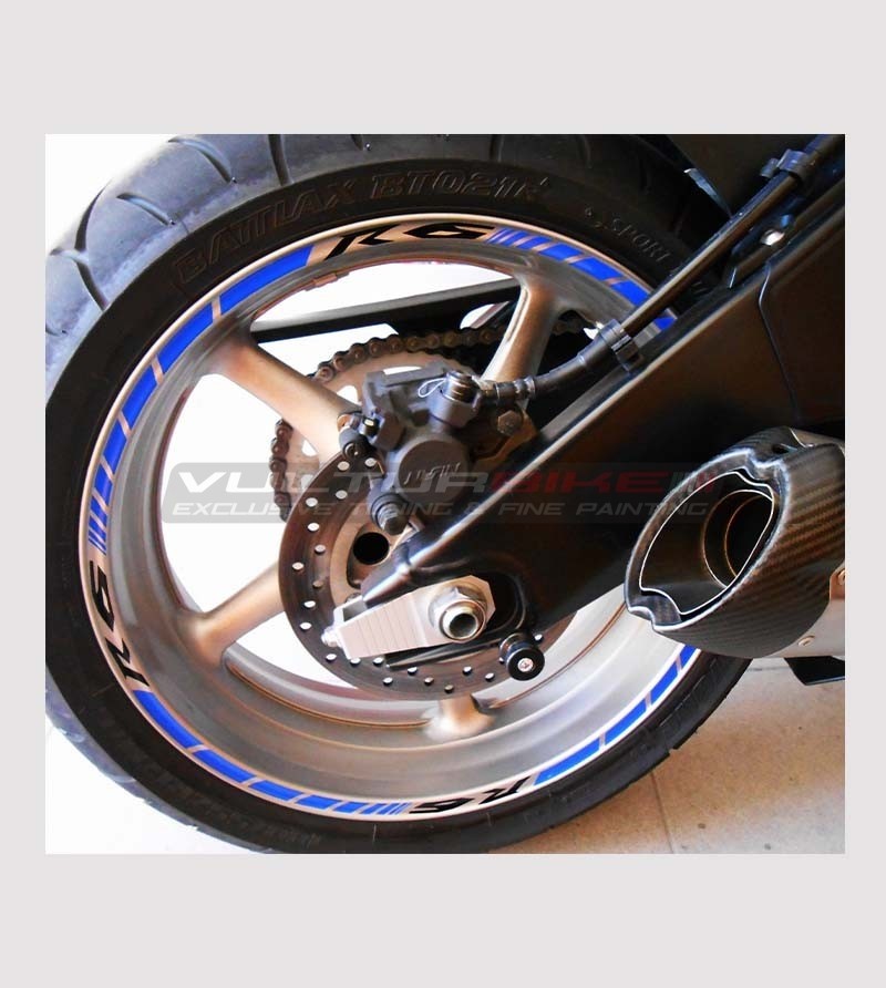 Adesivi ruote moto personalizzabili - Yamaha R6