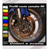 Pegatinas personalizables de la rueda de la motocicleta - Yamaha R6 