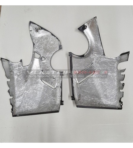 Carbon Bodenverkleidungen Panigale V4 2018 / 2023 für Originalauspuff 