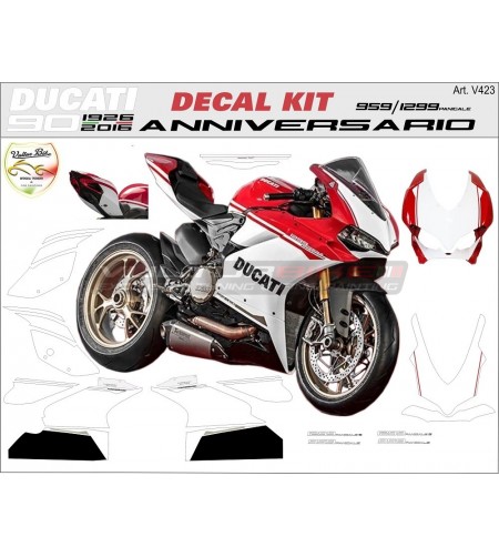 Kit de pegatinas de diseño de aniversario - Ducati Panigale 1299/959