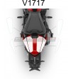Formas adhesivas para la cubierta de la cola de un solo asiento - Nueva Ducati Monster 937 