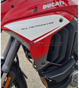 Stickers for side panels - Ducati Multistrada V4/V4S - matt red/white/graphite