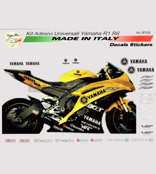 Kit 24 adesivi sponsor tecnici - Yamaha R1/R6
