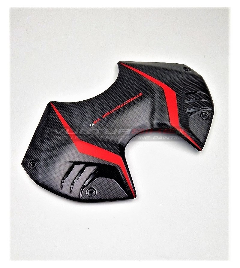 Cover batteria in carbonio design personalizzato - Ducati Streetfighter V4 / V4S