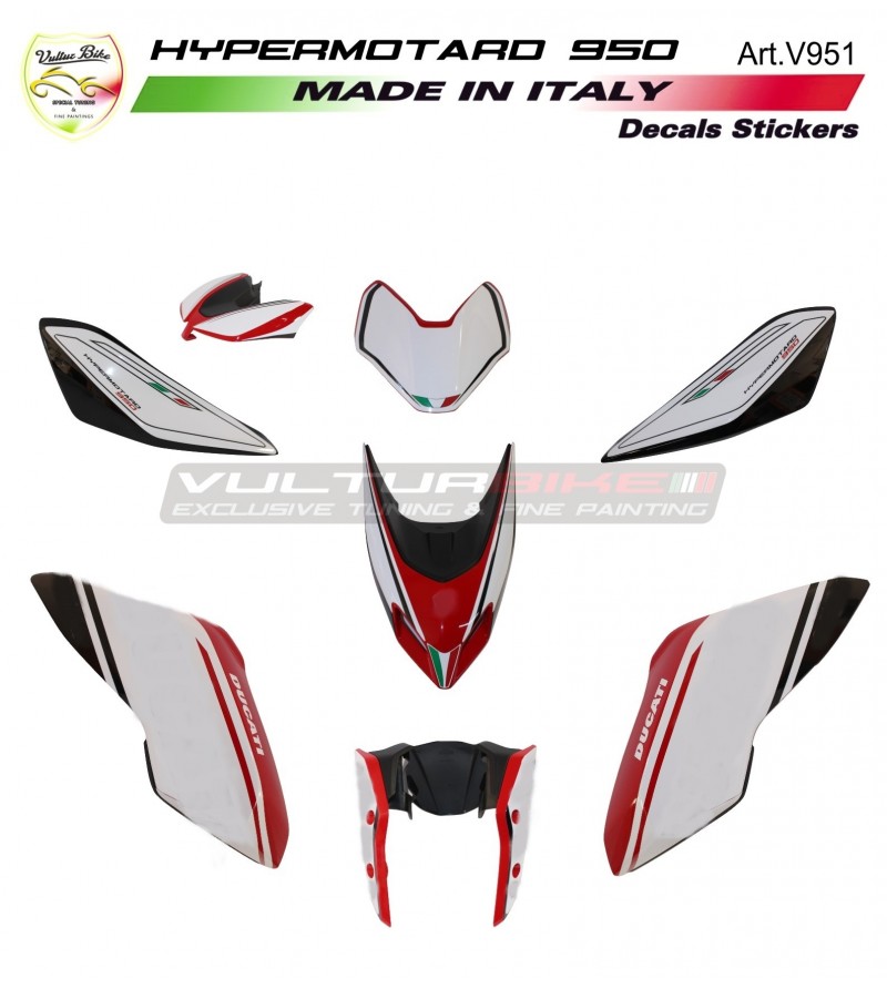 Kit completo adesivi design personalizzato 2019 - Ducati Hypermotard 950
