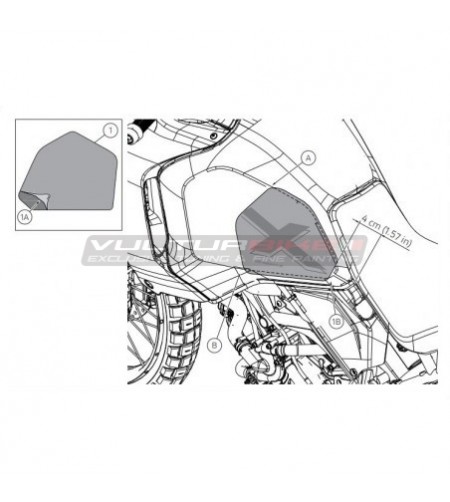 Custom Tank Adhesive Protectors - Ducati DesertX 