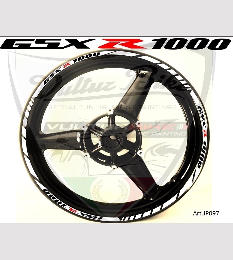 Customizable stickers for wheels - Suzuki GSX R 1000