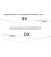 Aufkleberset für Seitenteile unter dem Sattel - Ducati Multistrada 1200S 2010/2014 