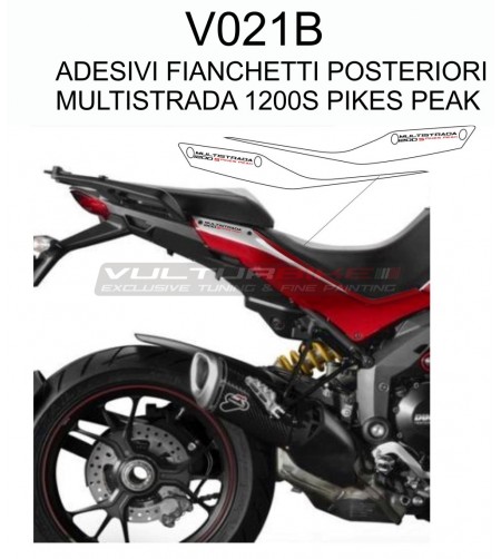 Kit adesivi per fianchetti sottosella - Ducati Multistrada 1200S Pikes Peak 2010/2014