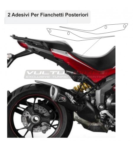 Stickers for side panels under the saddle - Ducati Multistrada 1200 2010/2014
