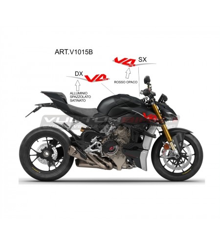 Kit adesivi per fiancate - Ducati Streetfighter V4 / V4S dark