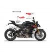 Kit de pegatinas para laterales - Ducati Streetfighter V4 / V4S oscuro 