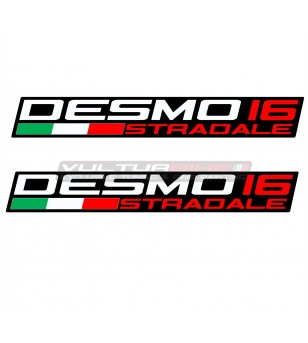 Pair of decals Desmo16 Stradale size of your choice