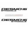 Par de calcomanías Desmo16 Stradale color y tamaño de su elección
