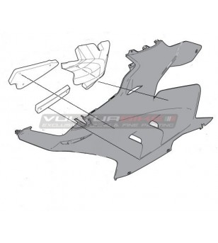 Paneles fonoabsorbentes para carenados superiores Ducati Panigale V4 2022 / 2023 