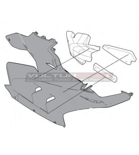 Panneaux insonorisants pour carénages Ducati supérieure Panigale V4 2022 / 2023 