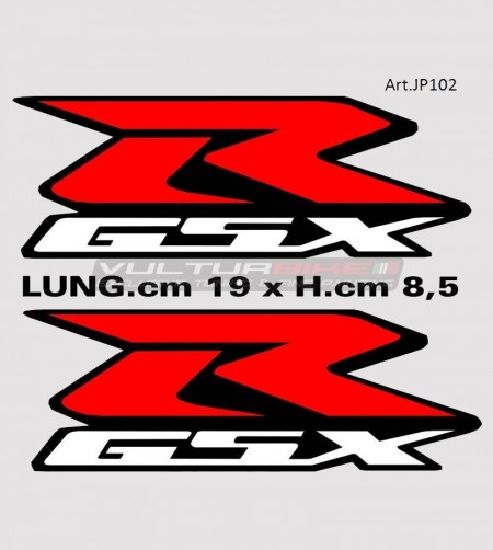 Red stickers for side fairings - Suzuki GSX R 1000