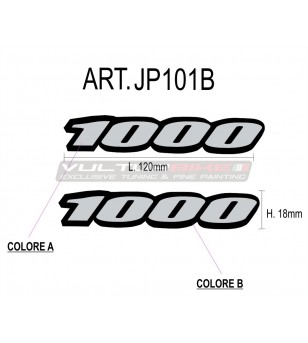 Tail stickers - Suzuki GSX R 1000 - medium size
