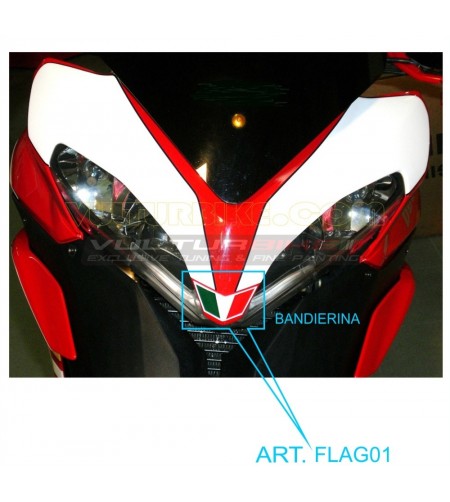 Fahnenaufkleber für Verkleidung - Ducati Multistrada 1200 2010/12