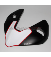 Autocollant blanc avec bordure rouge pour bulle - Ducati Streetfighter V2 / V4 / V4S 
