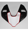 Pegatina blanca con borde rojo para carenado - Ducati Streetfighter V2 / V4 / V4S 