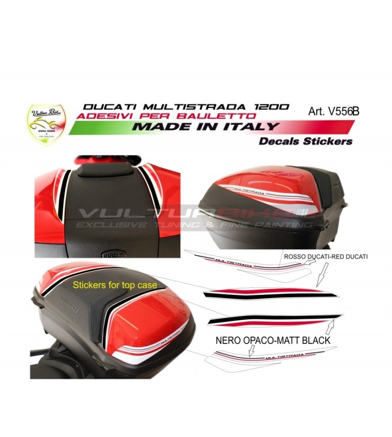 Kit d’autocollants pour top case - Ducati Multistrada